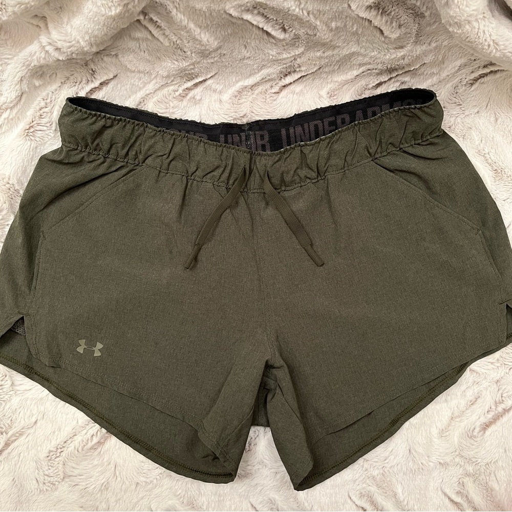 Under Armour Olive Green Athletic Shorts